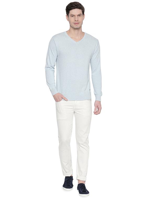 light blue solid pullover - 16713987 - Zoom Image - 4