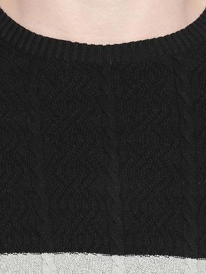 grey color block pullover - 16713990 - Standard Image - 5