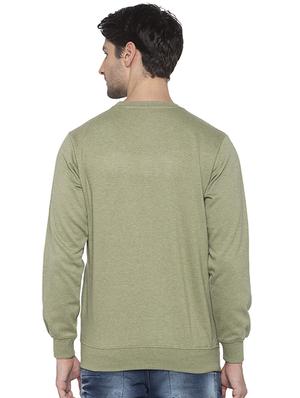 green chest print sweatshirt - 16713995 - Standard Image - 3