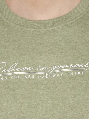green chest print sweatshirt - 16713995 - Standard Image - 5