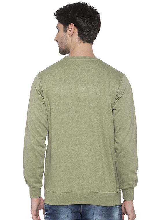 green chest print sweatshirt - 16713995 - Zoom Image - 3