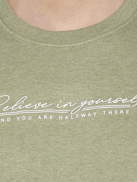 green chest print sweatshirt - 16713995 - Zoom Image - 5