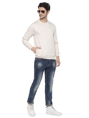 beige chest print sweatshirt - 16713996 - Standard Image - 4