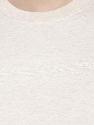 beige chest print sweatshirt - 16713996 - Standard Image - 5