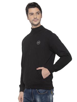 black solid sweatshirt - 16713998 - Standard Image - 2