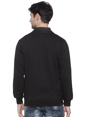 black solid sweatshirt - 16713998 - Standard Image - 3