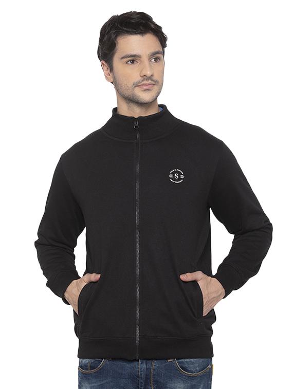 black solid sweatshirt - 16713998 - Zoom Image - 1