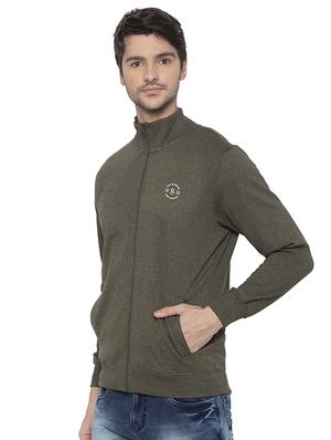 green solid sweatshirt - 16713999 - Standard Image - 2