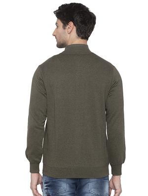 green solid sweatshirt - 16713999 - Standard Image - 3