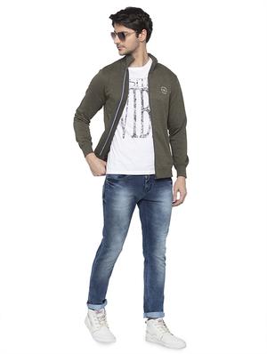 green solid sweatshirt - 16713999 - Standard Image - 4