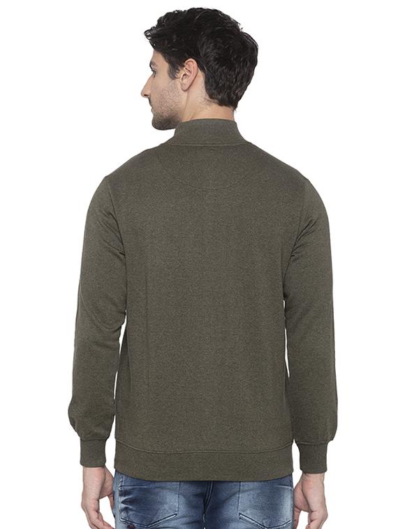 green solid sweatshirt - 16713999 - Zoom Image - 3