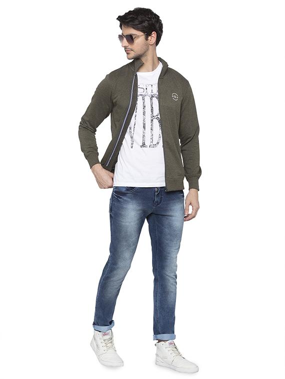 green solid sweatshirt - 16713999 - Zoom Image - 4