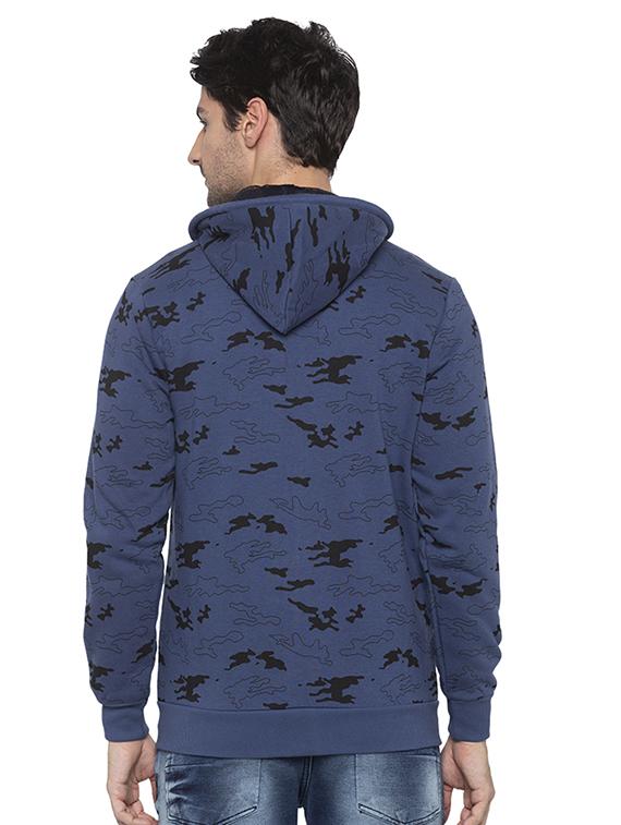 blue printed sweatshirt - 16714007 - Zoom Image - 3