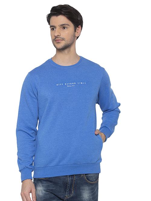 blue chest print sweatshirt - 16714008 - Standard Image - 1