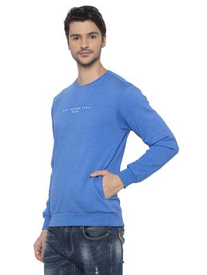 blue chest print sweatshirt - 16714008 - Standard Image - 2