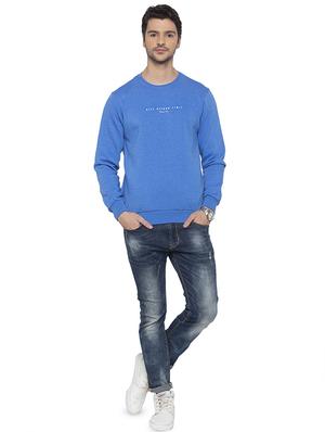 blue chest print sweatshirt - 16714008 - Standard Image - 4