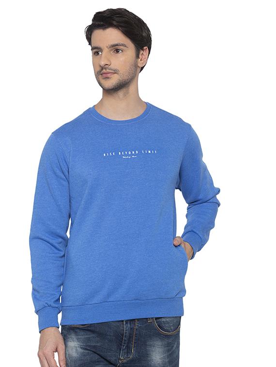 blue chest print sweatshirt - 16714008 - Zoom Image - 1