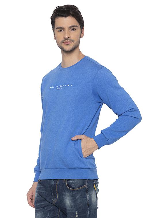 blue chest print sweatshirt - 16714008 - Zoom Image - 2