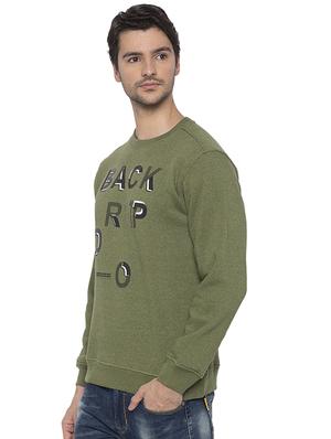 green chest print sweatshirt - 16714016 - Standard Image - 2