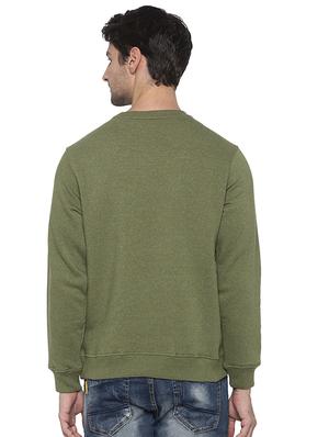 green chest print sweatshirt - 16714016 - Standard Image - 3
