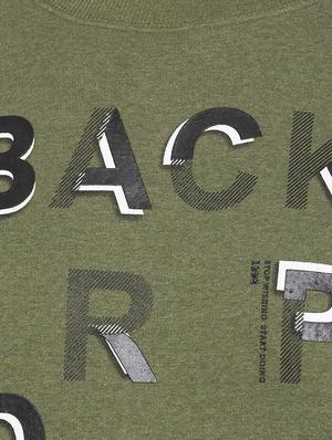 green chest print sweatshirt - 16714016 - Standard Image - 5