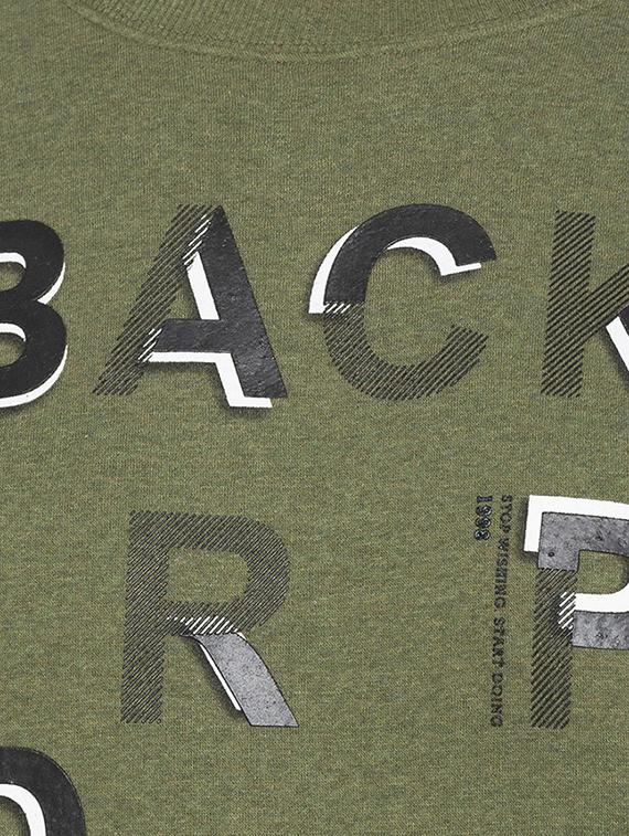 green chest print sweatshirt - 16714016 - Zoom Image - 5
