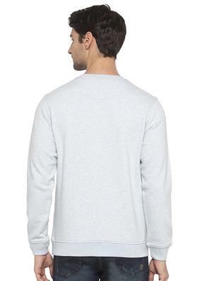 light blue chest print sweatshirt - 16714017 - Standard Image - 3