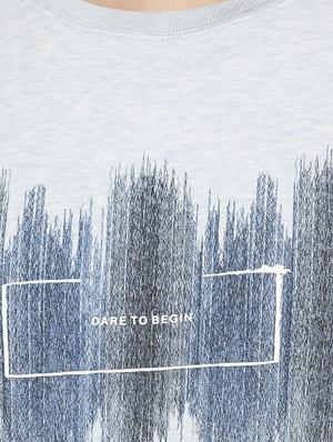 light blue chest print sweatshirt - 16714017 - Standard Image - 5