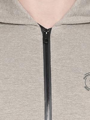 beige solid sweatshirt - 16714019 - Standard Image - 5
