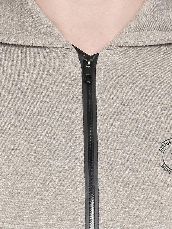 beige solid sweatshirt - 16714019 - Zoom Image - 5