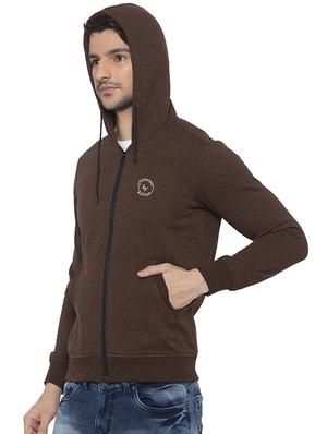brown solid sweatshirt - 16714021 - Standard Image - 2