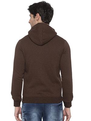 brown solid sweatshirt - 16714021 - Standard Image - 3