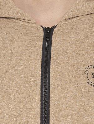 beige solid sweatshirt - 16714022 - Standard Image - 5