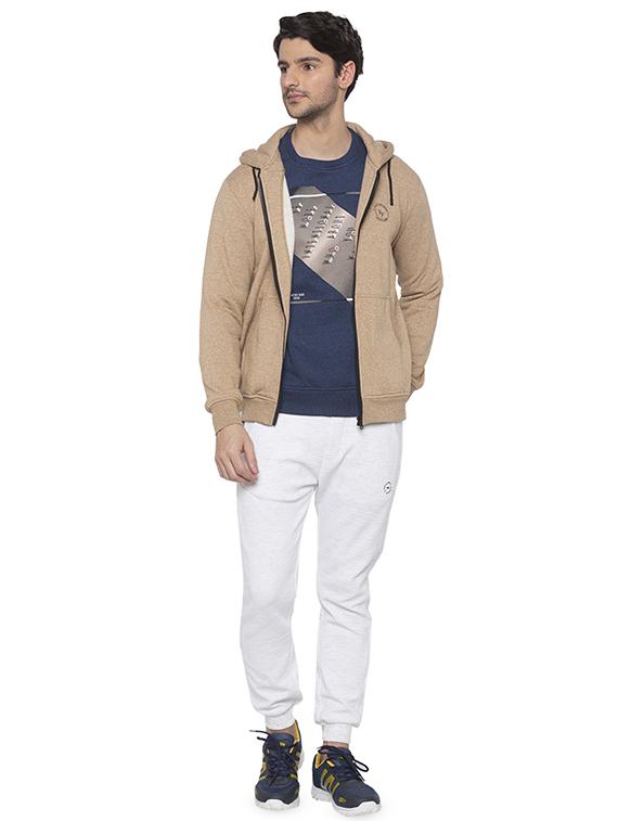 beige solid sweatshirt - 16714022 - Zoom Image - 4