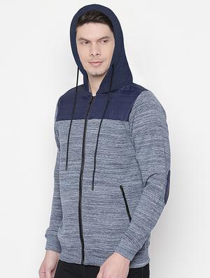 blue color block sweatshirt - 16714025 - Standard Image - 2
