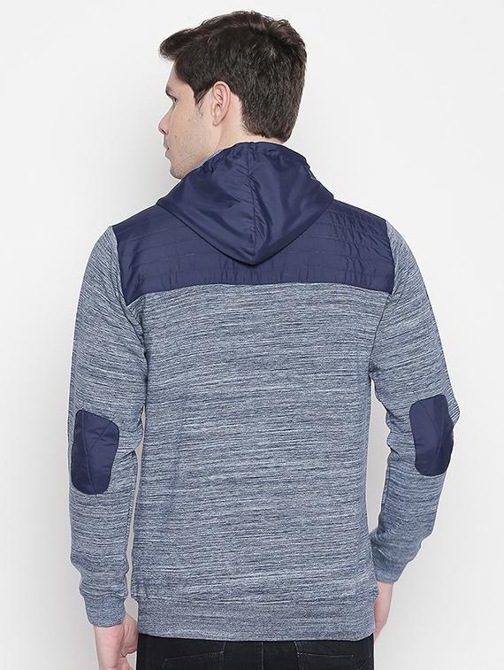 blue color block sweatshirt - 16714025 - Zoom Image - 3