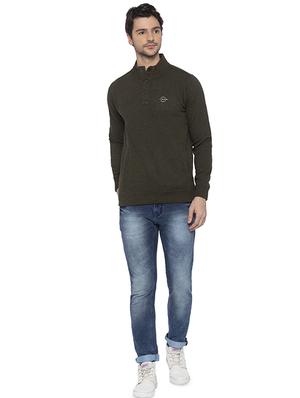 green solid sweatshirt - 16714027 - Standard Image - 4