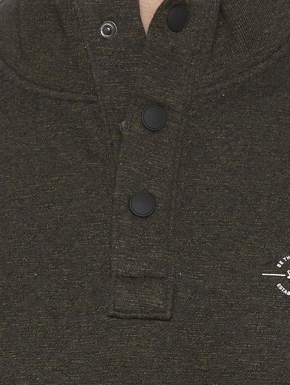 green solid sweatshirt - 16714027 - Zoom Image - 5