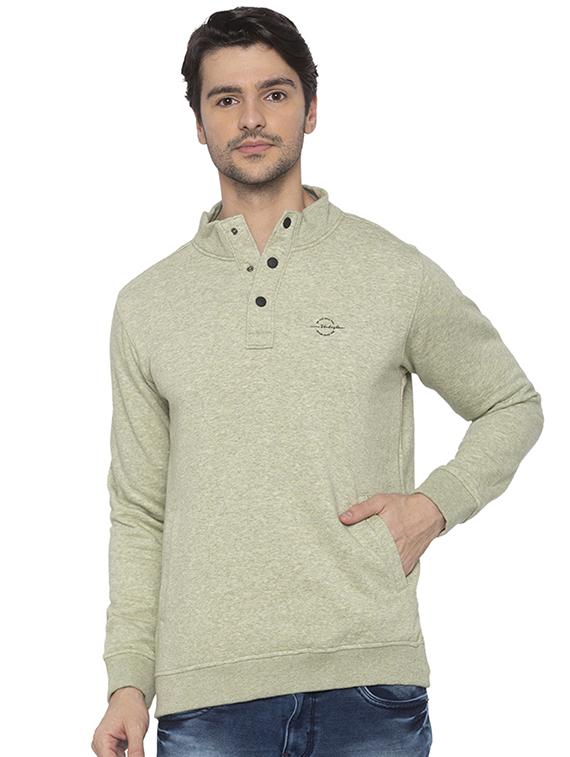 green solid sweatshirt - 16714028 - Zoom Image - 1
