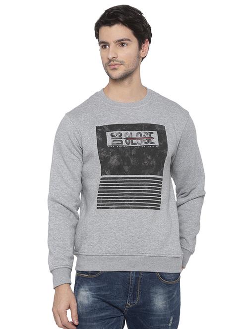 grey chest printed sweatshirt - 16714038 - Standard Image - 1