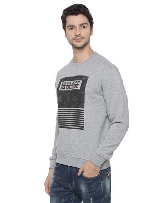 grey chest printed sweatshirt - 16714038 - Standard Image - 2