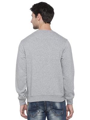 grey chest printed sweatshirt - 16714038 - Standard Image - 3