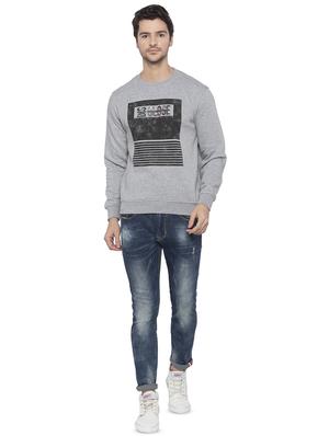 grey chest printed sweatshirt - 16714038 - Standard Image - 4
