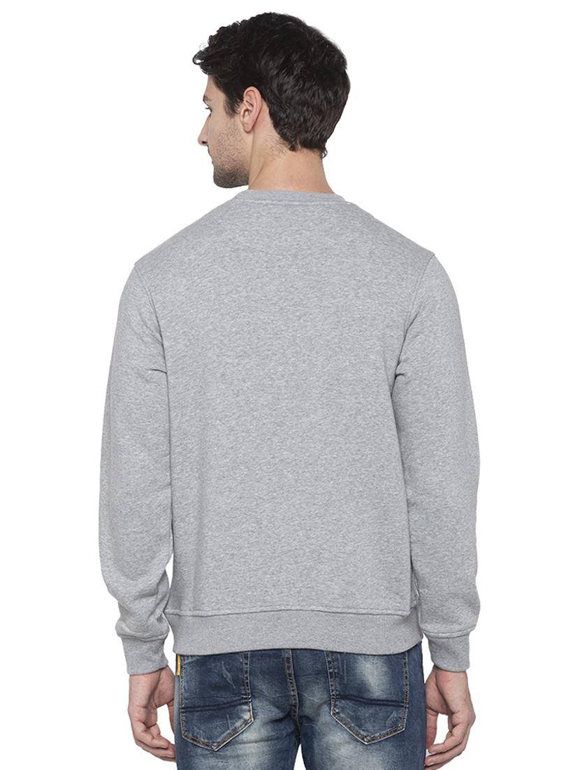 grey chest printed sweatshirt - 16714038 - Zoom Image - 3