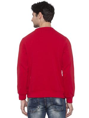 red chest print sweatshirt - 16714039 - Standard Image - 3