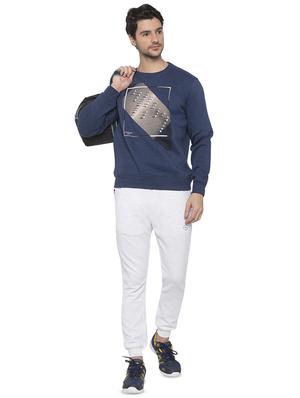 blue chest print sweatshirt - 16714042 - Standard Image - 4