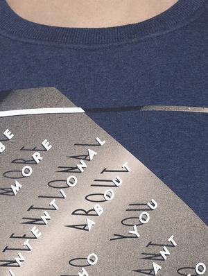 blue chest print sweatshirt - 16714042 - Standard Image - 5