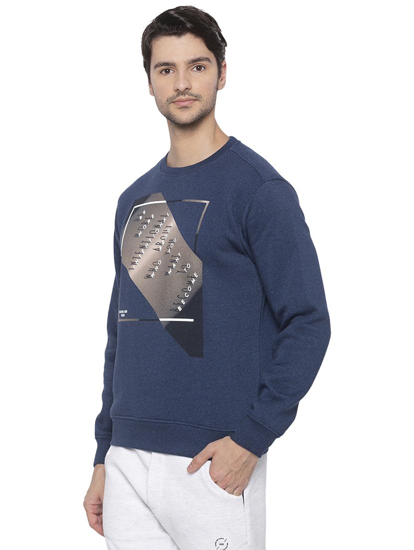 blue chest print sweatshirt - 16714042 - Zoom Image - 2