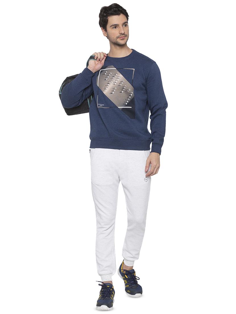 blue chest print sweatshirt - 16714042 - Zoom Image - 4