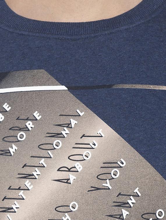 blue chest print sweatshirt - 16714042 - Zoom Image - 5